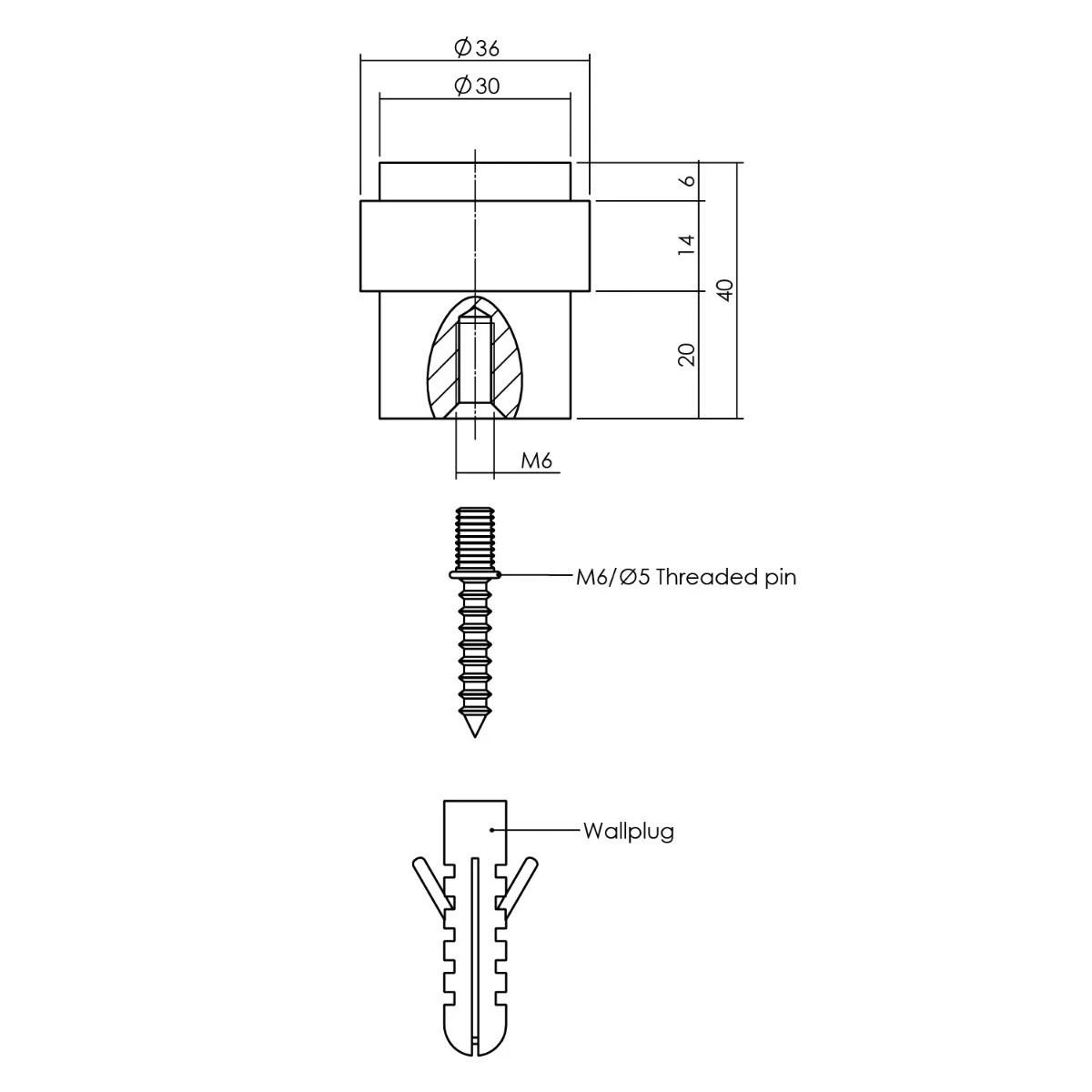 Intersteel Deurstop Vloermontage 30 Mm Zwart 7 Intersteel Deurstop Vloermontage 30 Mm Zwart - Afbeelding 5