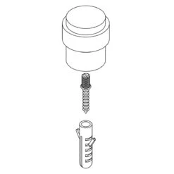 Intersteel Deurstop Vloermontage 30 Mm Zwart 14 Intersteel Deurstop Vloermontage 30 Mm Zwart -Meubels Voor Thuis 10410471
