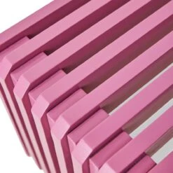 HKliving Slatted Bankje - Hot Pink -Meubels Voor Thuis 10426194