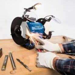 Scheppach Slijp-|polijstmachine BG200AL 550 W -Meubels Voor Thuis 10437654