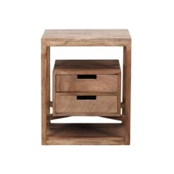 Hoyz - Nachtkastje Sahara - 2 Laden - Bruin -Meubels Voor Thuis 10438453