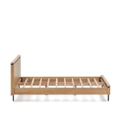 Kave Home - Licia Bed Van Massief Mangohout En Zwart Gelakt Metaal, -Meubels Voor Thuis 10440293