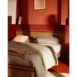 Kave Home - Licia Bed Van Massief Mangohout En Zwart Gelakt Metaal, -Meubels Voor Thuis 10440323