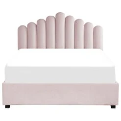 Beliani-VINCENNES-Bed Met Opbergruimte-Roze-160 X 200 Cm-Fluweel -Meubels Voor Thuis 10442390