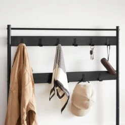 ACAZA Garderoberek Zwart -Meubels Voor Thuis 10442738