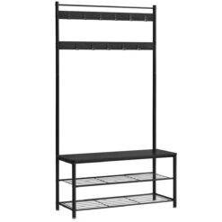 ACAZA Garderoberek Zwart -Meubels Voor Thuis 10442741