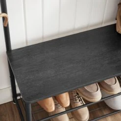 ACAZA Garderoberek Zwart -Meubels Voor Thuis 10442745