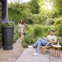 Elho Green Basics Plus Regenton 200 L - Zwart 8 Elho Green Basics Plus Regenton 200 L - Zwart -Meubels Voor Thuis 10444399