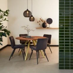 Light & Living Ornament Op Voet Lasim - Zwart - 35x10x56cm -Meubels Voor Thuis 10460346