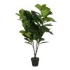 Mica Decorations Ficus Lyrata Kunstplant - H150 X Ø80 Cm - Groen 1 Mica Decorations Ficus Lyrata Kunstplant - H150 X Ø80 Cm - Groen -Meubels Voor Thuis 10466881