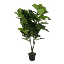Mica Decorations Ficus Lyrata Kunstplant - H150 X Ø80 Cm - Groen
