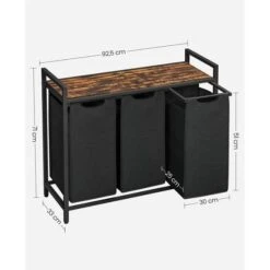 ACAZA Wasmand Zwart -Meubels Voor Thuis 10470539