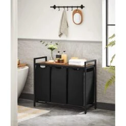 ACAZA Wasmand Zwart -Meubels Voor Thuis 10470543