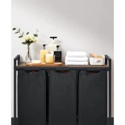 ACAZA Wasmand Zwart -Meubels Voor Thuis 10470545