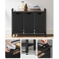 ACAZA Wasmand Zwart -Meubels Voor Thuis 10470546