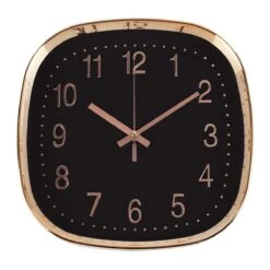 QUVIO Wandklok - 30 Cm - Roségoud En Zwart 10 QUVIO Wandklok - 30 Cm - Roségoud En Zwart -Meubels Voor Thuis 10474030