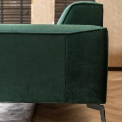 Bronx71 Velvet Bank 2,5-zits Vegas Groen -Meubels Voor Thuis 10474603