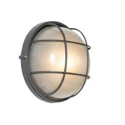 QAZQA Industriële Buitenwandlamp Donkergrijs IP44 - Hanneke -Meubels Voor Thuis 10477468