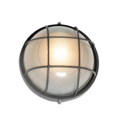 QAZQA Industriële Buitenwandlamp Donkergrijs IP44 - Hanneke -Meubels Voor Thuis 10477471