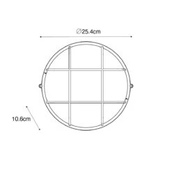 QAZQA Industriële Buitenwandlamp Donkergrijs IP44 - Hanneke -Meubels Voor Thuis 10477475