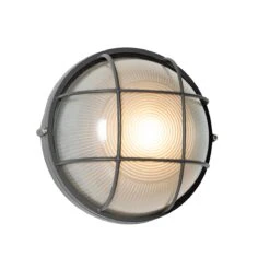 QAZQA Industriële Buitenwandlamp Donkergrijs IP44 - Hanneke -Meubels Voor Thuis 10477484