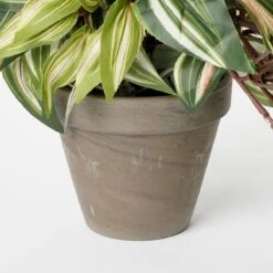 Mica Decorations Tradescantia Kunst Hangplant - H45 X Ø25 Cm - Groen -Meubels Voor Thuis 10484190