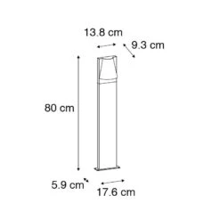 QAZQA Industriële Staande Buitenlamp Zwart IP44 - Femke 19 QAZQA Industriële Staande Buitenlamp Zwart IP44 - Femke -Meubels Voor Thuis 10494702