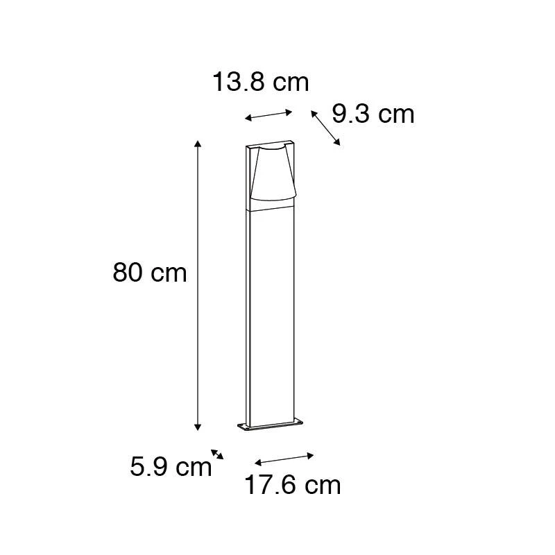 QAZQA Industriële Staande Buitenlamp Zwart IP44 - Femke 8 QAZQA Industriële Staande Buitenlamp Zwart IP44 - Femke - Afbeelding 6