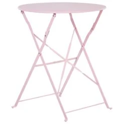 Beliani - FIORI - Bistroset Voor 2 - Roze - Staal -Meubels Voor Thuis 10496500