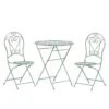 Beliani - TRENTO - Bistroset Voor 2 - Groen - Metaal 2 Beliani - TRENTO - Bistroset Voor 2 - Groen - Metaal -Meubels Voor Thuis 10496540