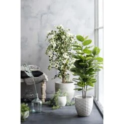 Mica Decorations Rubberplant Kunstplant - H120 X Ø60 Cm - Groen -Meubels Voor Thuis 10508344