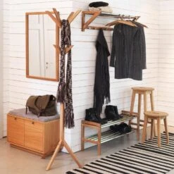 Rowico Home Confetti Houten Schoenenrek Naturel - 80 X 30 Cm -Meubels Voor Thuis 10512758