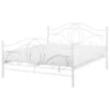 Beliani - LYRA - Tweepersoonsbed - Wit - 140 X 200 Cm - Metaal -Meubels Voor Thuis 10519460