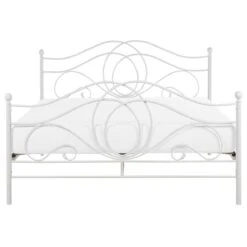 Beliani - LYRA - Tweepersoonsbed - Wit - 140 X 200 Cm - Metaal 13 Beliani - LYRA - Tweepersoonsbed - Wit - 140 X 200 Cm - Metaal -Meubels Voor Thuis 10520030