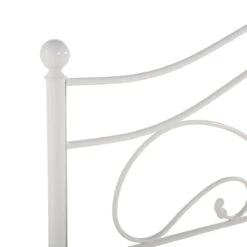 Beliani - LYRA - Tweepersoonsbed - Wit - 140 X 200 Cm - Metaal 17 Beliani - LYRA - Tweepersoonsbed - Wit - 140 X 200 Cm - Metaal -Meubels Voor Thuis 10520754