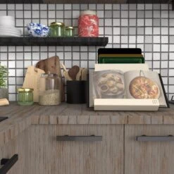 Steellish Kitchen Butler Kookboekhouder Zwart -Meubels Voor Thuis 10534158