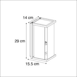 QAZQA Moderne Wandlamp Donkergrijs IP54 - Zaandam -Meubels Voor Thuis 10551358