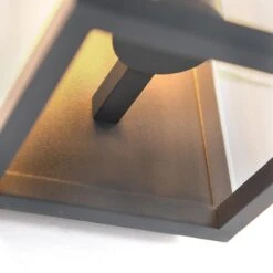 QAZQA Moderne Wandlamp Donkergrijs IP54 - Zaandam -Meubels Voor Thuis 10551359