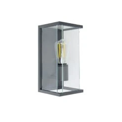 QAZQA Moderne Wandlamp Donkergrijs IP54 - Zaandam -Meubels Voor Thuis 10551362