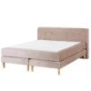 Beliani-MARQUISE -Tweepersoons Boxspring-Beige-160 X 200 Cm-Fluweel -Meubels Voor Thuis 10553645