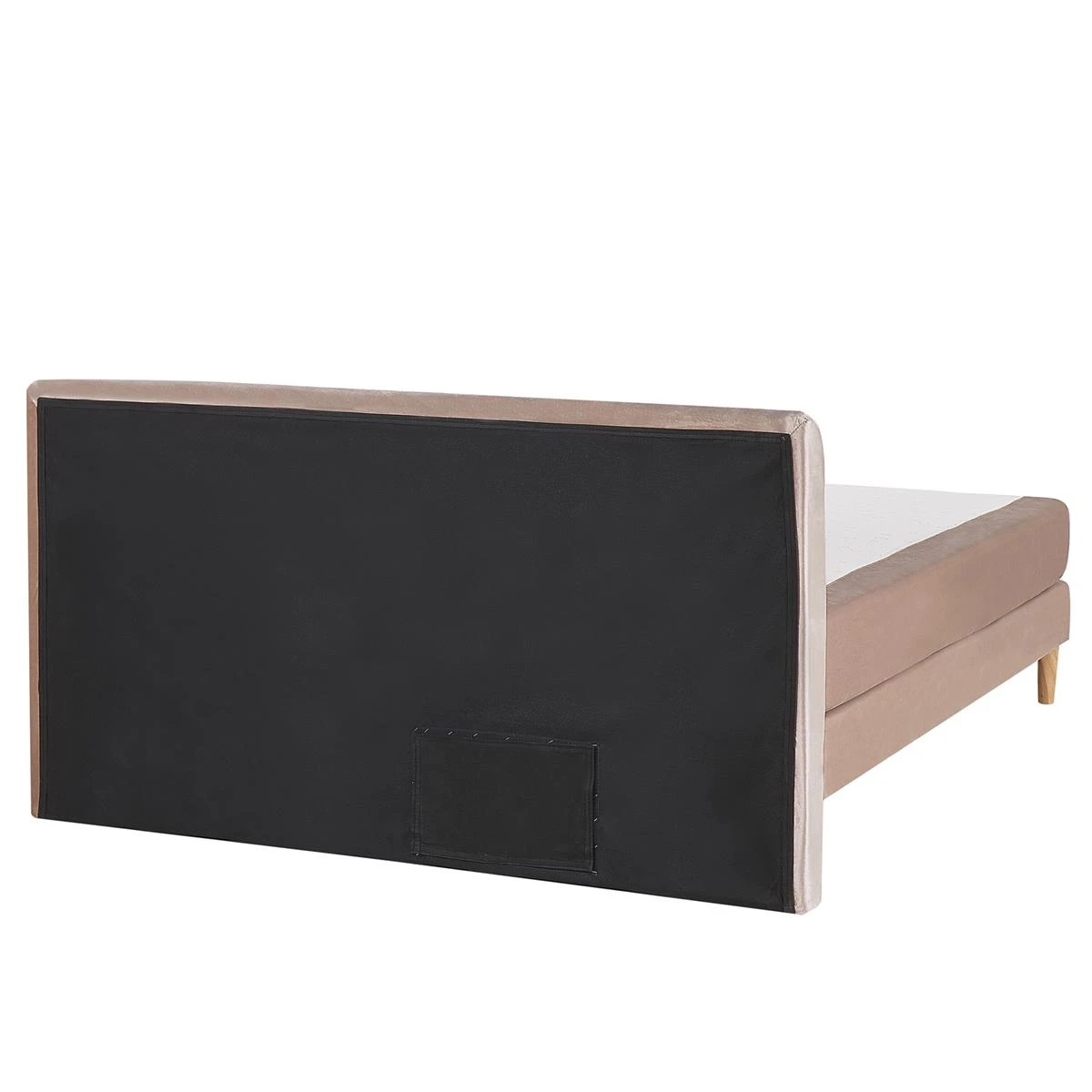 Beliani-MARQUISE -Tweepersoons Boxspring-Beige-160 X 200 Cm-Fluweel 6 Beliani-MARQUISE -Tweepersoons Boxspring-Beige-160 X 200 Cm-Fluweel - Afbeelding 4