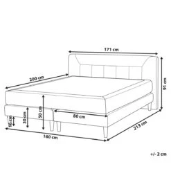 Beliani-MARQUISE -Tweepersoons Boxspring-Beige-160 X 200 Cm-Fluweel 23 Beliani-MARQUISE -Tweepersoons Boxspring-Beige-160 X 200 Cm-Fluweel -Meubels Voor Thuis 10553672