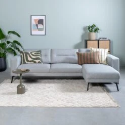 By FonQ Linen Stripe Sierkussen 40 X 60 Cm - Bruin/Groen -Meubels Voor Thuis 10554441