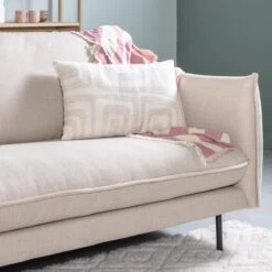 By FonQ Groovy Sierkussen 40 X 60 Cm - Ivoor -Meubels Voor Thuis 10554445