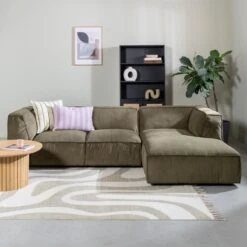 By FonQ Linen Stripe Sierkussen 40 X 60 Cm - Lavendel -Meubels Voor Thuis 10557661