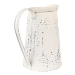 Clayre & Eef Decoratie Gieter 22x14x21 Cm Beige Ijzer Woonaccessoires -Meubels Voor Thuis 10562442