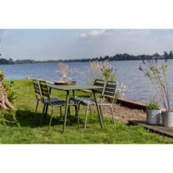 MaximaVida Max 150 Cm Olijfgroen Tuinset -Meubels Voor Thuis 10586032