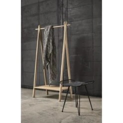 Villa Collection Ebern Houten Kledingrek Whitewash - 92 X 153 Cm -Meubels Voor Thuis 10592652