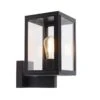 QAZQA Landelijke Wandlamp Zwart IP44 - Sutton Up -Meubels Voor Thuis 10595825