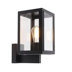 QAZQA Landelijke Wandlamp Zwart IP44 - Sutton Up 14 QAZQA Landelijke Wandlamp Zwart IP44 - Sutton Up -Meubels Voor Thuis 10595828